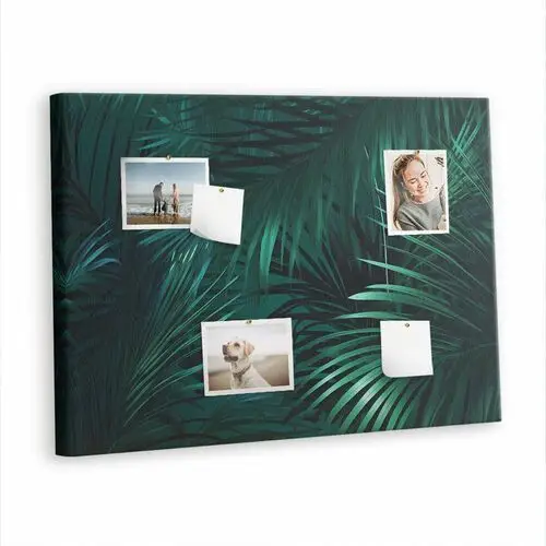 Korkowa Plansza z Pinezkami - 100x70 - Tropikalne liście