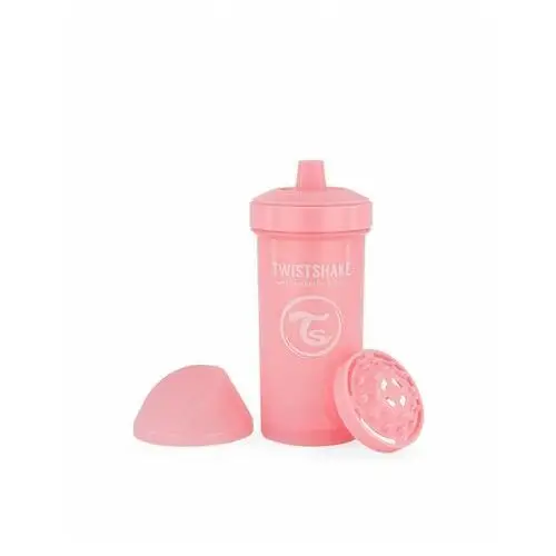 TwistShake Kid Cup kubek niekapek z mikserem 360ml Pastel Pink