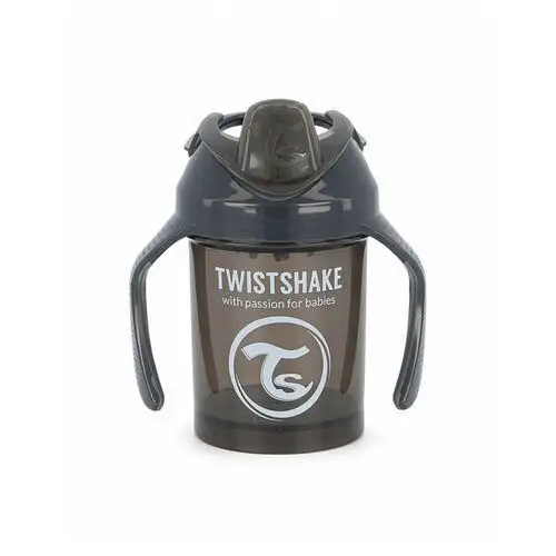 TwistShake Mini Cup kubek niekapek z mikserem 230ml black