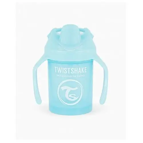 TwistShake Mini Cup kubek niekapek z mikserem 230ml Pastel Blue