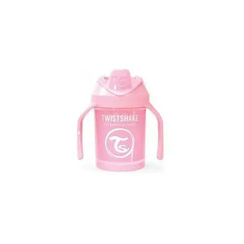 TwistShake Mini Cup kubek niekapek z mikserem 230ml pastel pink