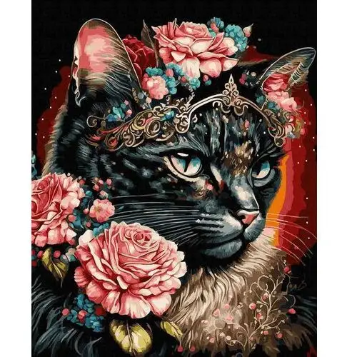 Malowanie Po Numerach 40X50 Czarny Kot