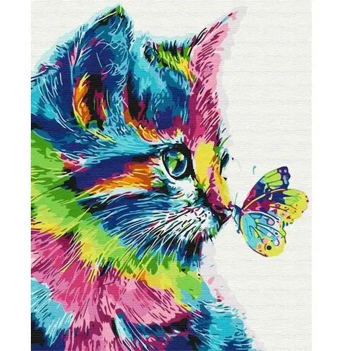 Malowanie po numerach 40x50 Kot w farbie / Twoje Hobby