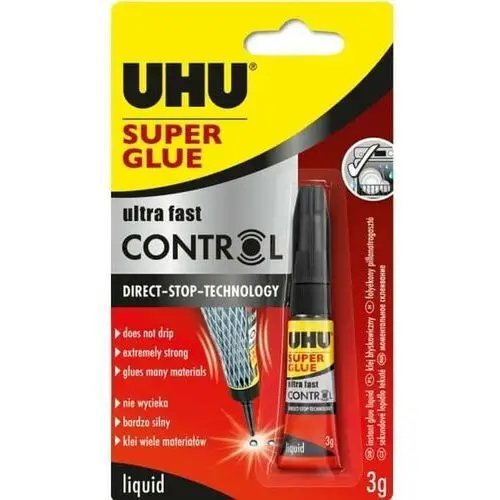 Uhu, Klej, Uhu Super Glue Control, 3G