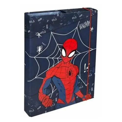 Teczka A4 na Dokumenty, Zamykana na Gumkę, 4 cm, Spiderman