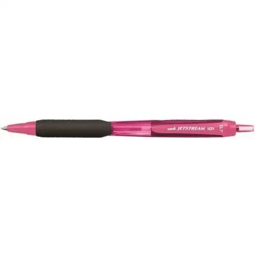 Uni, długopis automatyczny kulkowy SXN-101, różowy, kolor różowy