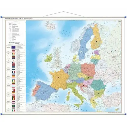 Unia Europejska mapa ścienna polityczna, 1:3 000 000