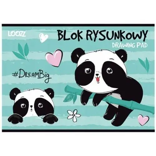 Blok Rysunkowy Loozz Panda 20+1 Arkuszy