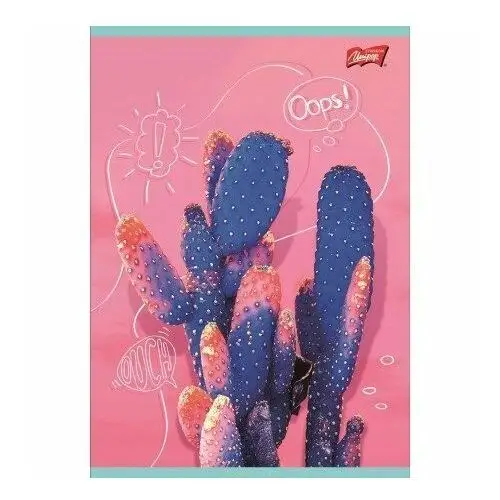 Unipap Zeszyt a4 kratka kratkę 60 kartek kwiaty kaktusy