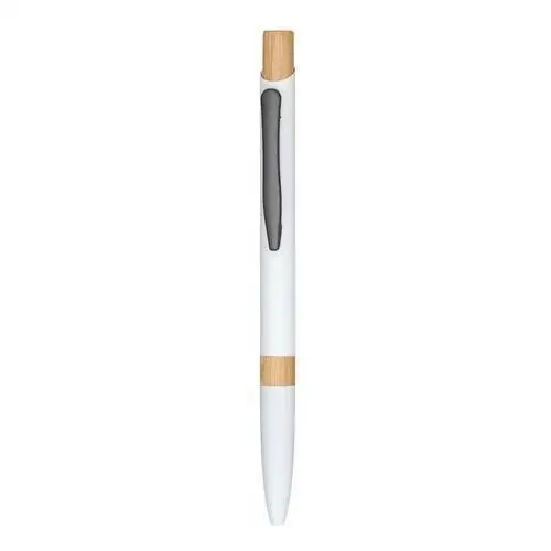 Upominkarnia Aluminiowy długopis bamboo symphony, biały