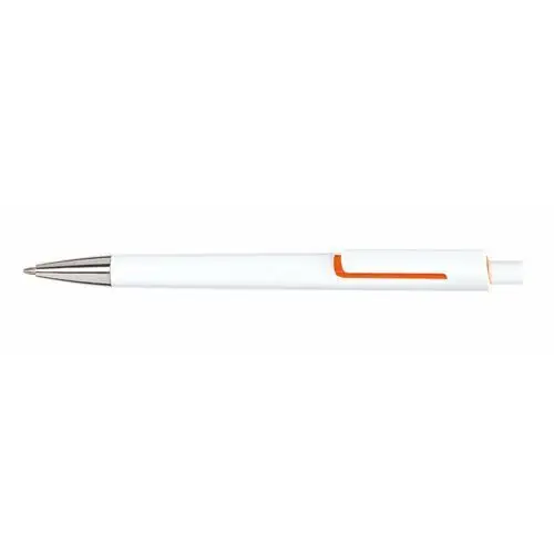 Długopis miami, biały, pomarańczowy Upominkarnia