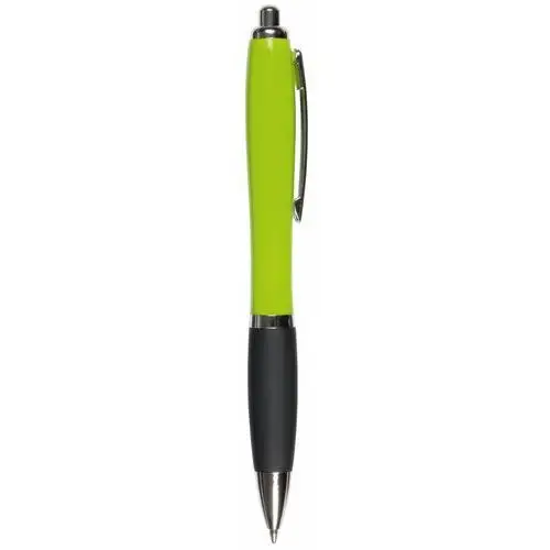 Długopis SWAY, czarny, zielone jabłko, kolor czarny