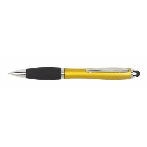 Długopis SWAY TOUCH, żółty, kolor żółty