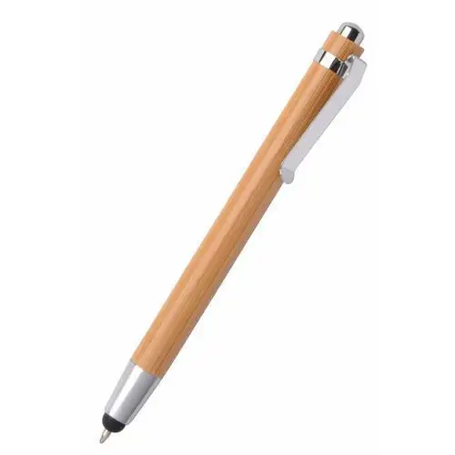Upominkarnia Długopis touch bamboo, brązowy, srebrny