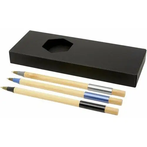Kerf 3-częściowy zestaw bambusowych długopisów Upominkarnia