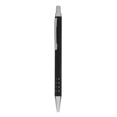 Mosiężny długopis BUDAPEST, czarny matowy