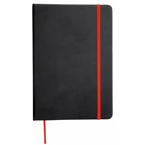 Notatnik LECTOR w rozmiarze A6, czarny, czerwony