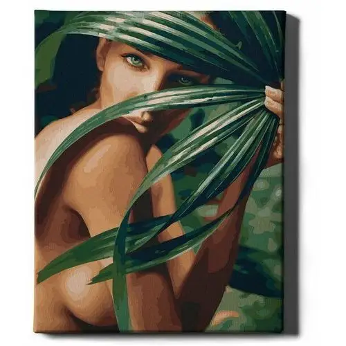 Varmacon Malowanie po numerach, 40x50 cm - kobieta w liściach