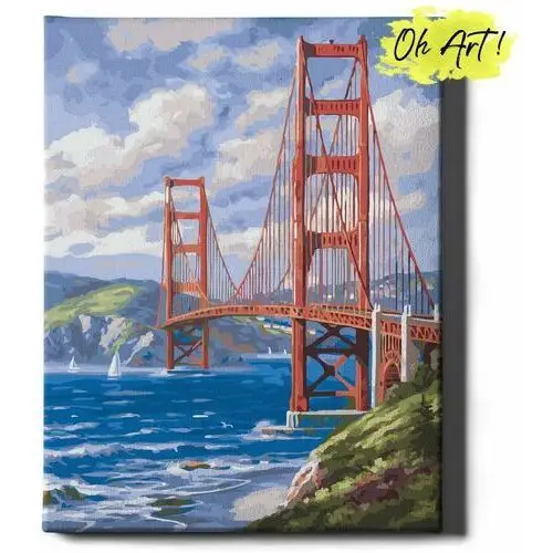 Varmacon Obraz malowanie po numerach 40x50 cm / most w kalifornii