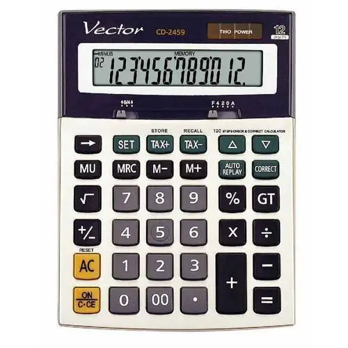 Kalkulator Vector CD-2459 120 kroków