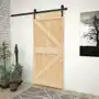 Vidaxl drzwi przesuwne z osprzętem, 80x210 cm, lite drewno sosnowe Sklep