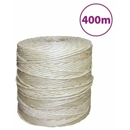 Vidaxl sznur, sizal, 100%, 3 mm, 400 m