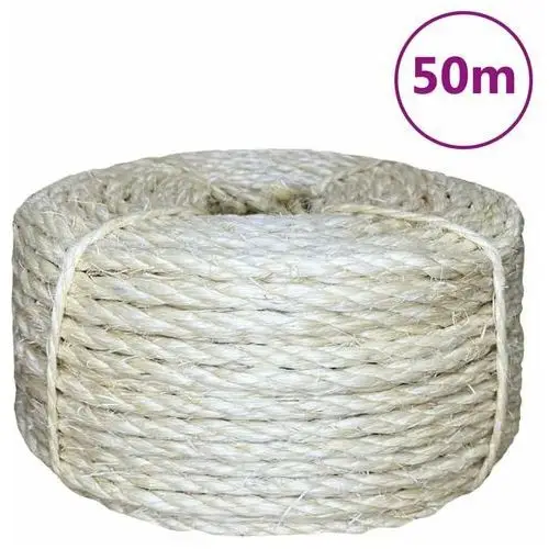 Vidaxl sznur, sizal 100%, 6 mm, 50 m