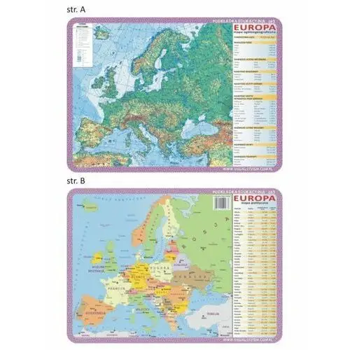 Visual system Podkładka edukacyjna - mapy polski i świata 063