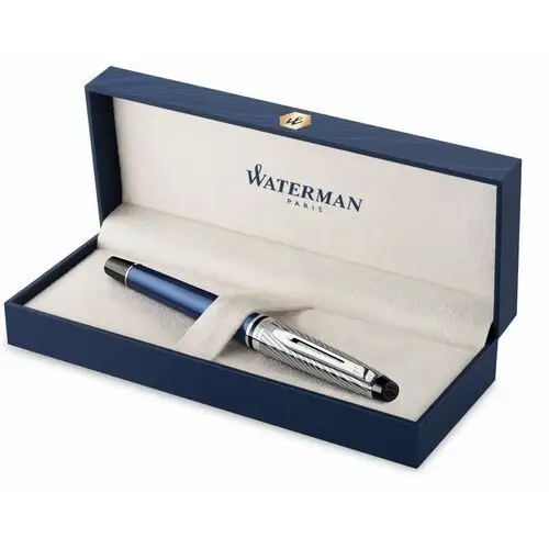 Waterman expert deluxe pióro wieczne f niebieski stalówka f