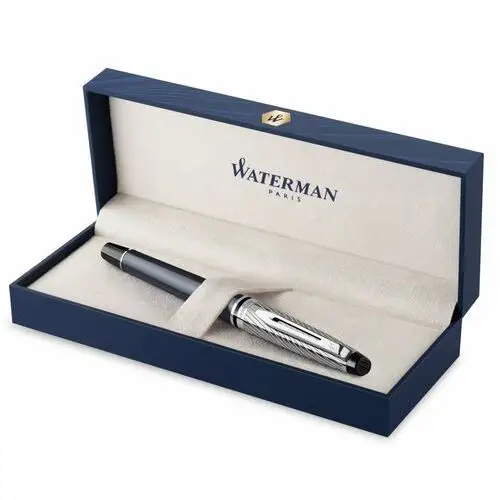 Waterman Expert Deluxe Pióro Wieczne F Szary Stalówka F