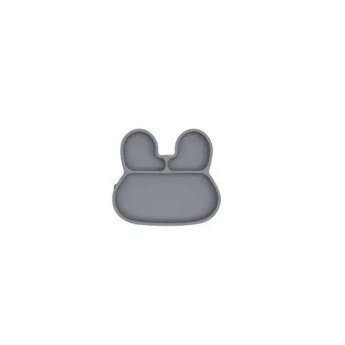 Silikonowy talerzyk z przyssawką króliczek - grey We might be tiny