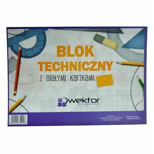 Wektor Blok techniczny biały a3 061