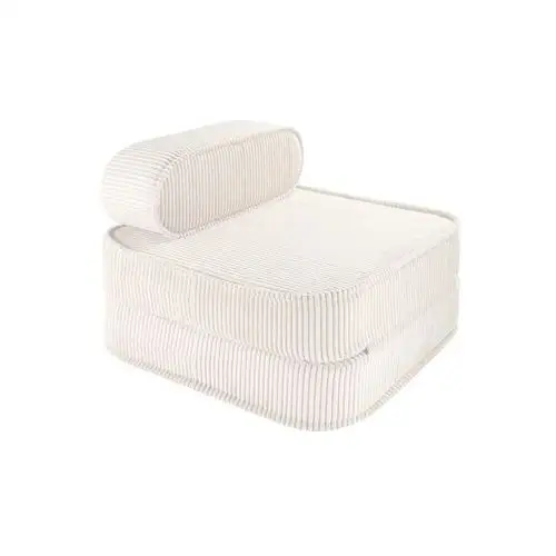 Wigiwama, fotel rozkładany ze sztruksu Marshmallow