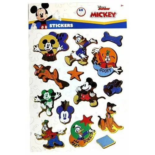 Naklejki Myszka Miki I Przyjaciele Disney - 6 Arkuszy