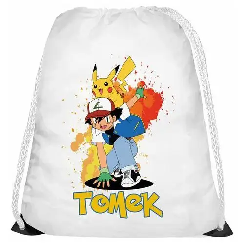Wondergift Worek workoplecak plecak na buty dla dziecka do szkoły pokemon pikachu anime wf