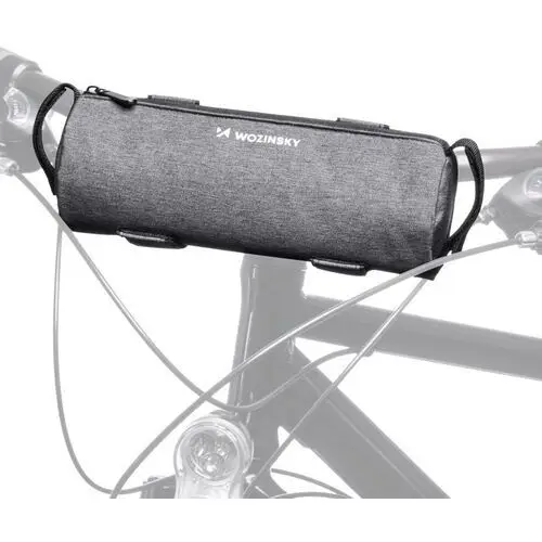 Torba rowerowa termiczna na bidon butelkę mocowana do ramy lub kierownicy 0.7L szara