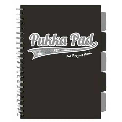 Pukka Pad, Project Book, Kołozeszyt, Black Grey, A4