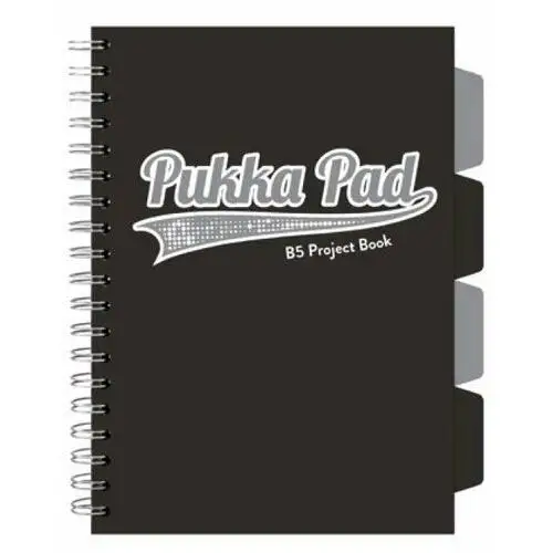 Wpc sp. z o.o. Pukka pad, project book, kołozeszyt, black grey, b5