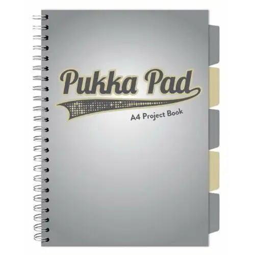 Pukka pad, project book, kołozeszyt, grey, a4 Wpc sp. z o.o