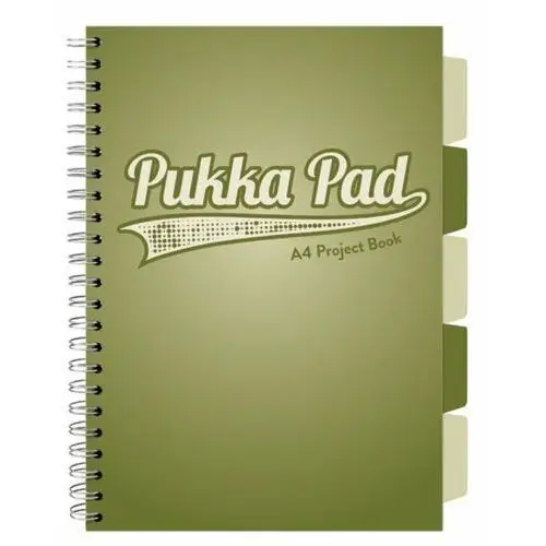 Pukka Pad, Project Book, Kołozeszyt, Olive Green, A4
