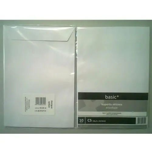 Wz eurocopert Basic, koperta aktowa, biała, format c5, 10 sztuk