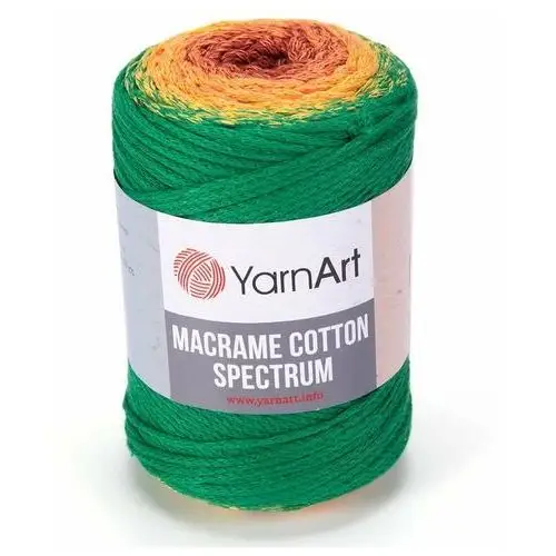 Sznurek do makramy YarnArt Cotton Spectrum cieniowany nr 1308, 2,5mm 250g