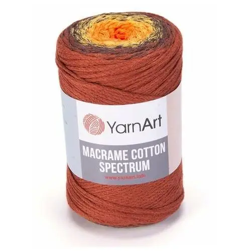 Sznurek do makramy macrame cotton spectrum nr 1303 ombre cieniowany Yarnart