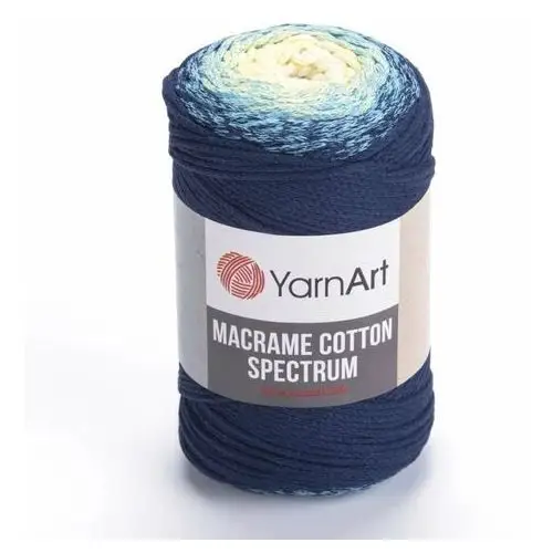 Yarnart Sznurek do makramy pleciony yarn art macrame cotton spectrum nr 1328 ombre