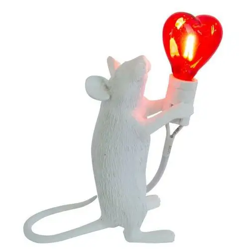 Yaskr Nocna lampka dziecięca topo tl0102 myszka serce biały