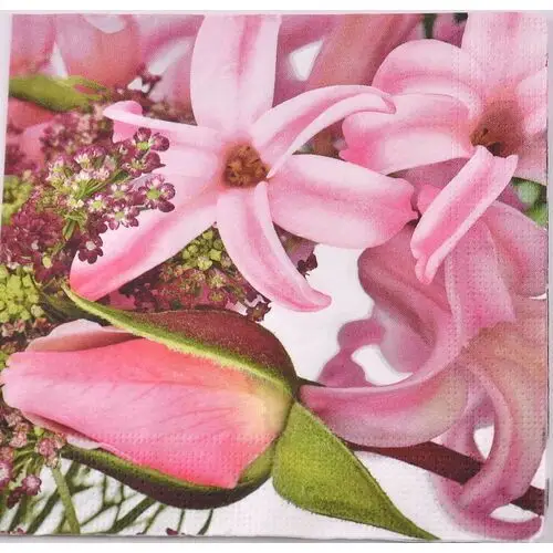 Zabawki sensoryczne Serwetka decoupage serwetka motyw florystyczny - pastelowe kwiaty s08