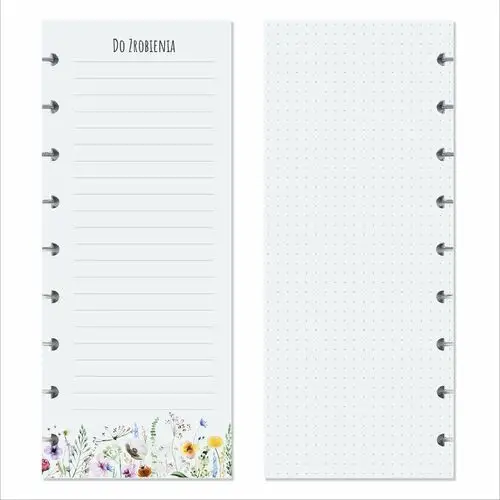 Zanotuj mnie Listy "to do" – 40 kartek – wkład do planerów i notatników – kwiaty