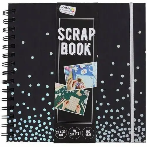 Zdtrading Album do scrapbookingu 20x20 cm, czarny, 50 stron