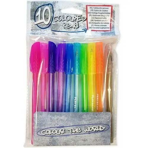 Zdtrading Długopisy żelowe kolorowe zestaw 10 szt nowe piękne kolory