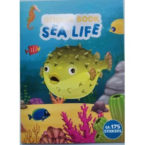 Zdtrading Książka z naklejkami wyklejanka sea life podwodne życie rybki 175 sztuk